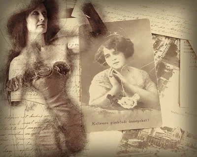 retro photo of woman